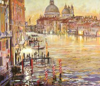 venice painting Grand canal